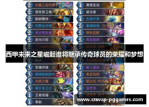 西甲未来之星崛起谁将继承传奇球员的荣耀和梦想